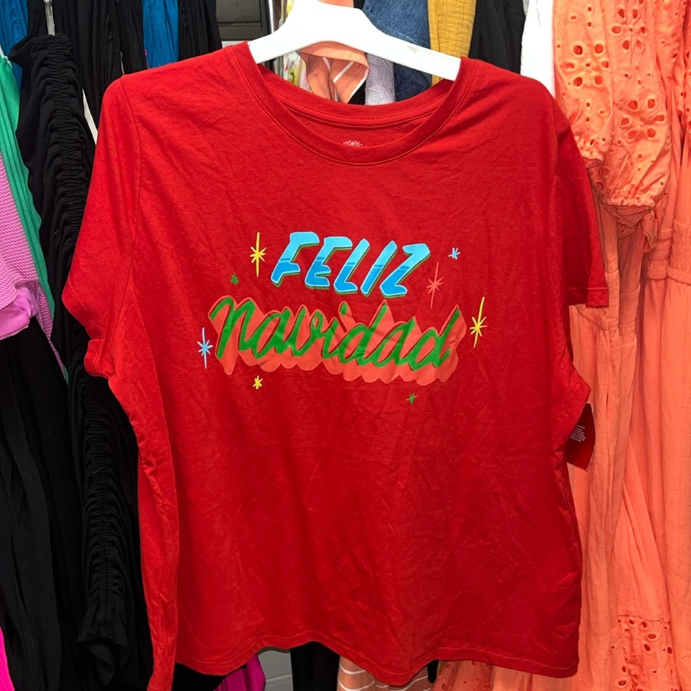 5/$8 Feliz Navidad women’s shirt